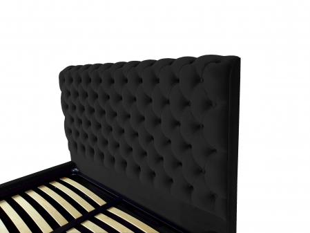 Pat tapitat Ruby cu spatiu pentru depozitare, 160x200 [2]