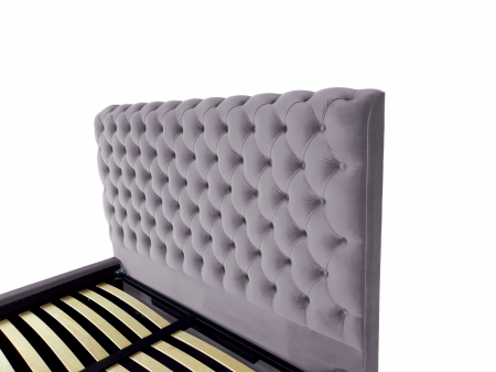 Pat tapitat Ruby cu spatiu pentru depozitare, 160x200 [2]