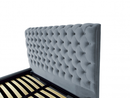 Pat tapitat Ruby cu spatiu pentru depozitare, 160x200 [2]