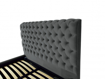 Pat tapitat Ruby cu spatiu pentru depozitare, 160x200 [2]