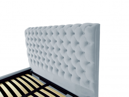 Pat tapitat Ruby cu spatiu pentru depozitare, 160x200 [2]