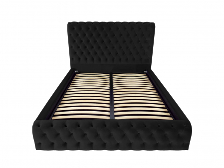 Pat tapitat Ruby cu spatiu pentru depozitare, 160x200 [1]