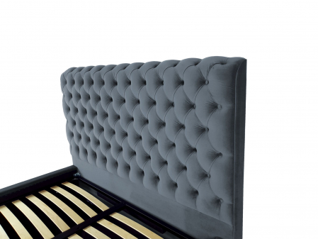 Pat tapitat Ruby cu spatiu pentru depozitare, 160x200 [2]