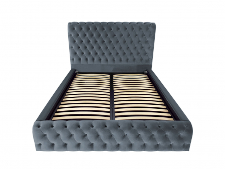 Pat tapitat Ruby cu spatiu pentru depozitare, 160x200 [1]