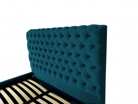 Pat tapitat Ruby cu spatiu pentru depozitare, 160x200 [2]