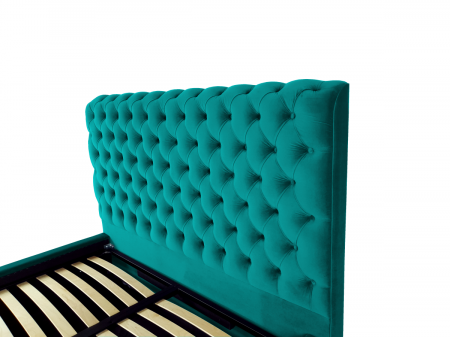 Pat tapitat Ruby cu spatiu pentru depozitare, 160x200 [2]