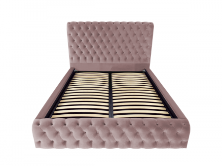 Pat tapitat Ruby cu spatiu pentru depozitare, 160x200 [1]