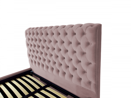 Pat tapitat Ruby cu spatiu pentru depozitare, 160x200 [2]