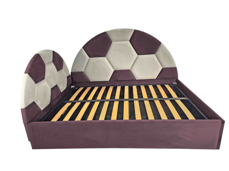 Pat tapitat Soccer cu spatiu pentru depozitare, 160x200 [1]