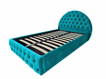 Pat tapitat Teddy cu spatiu pentru depozitare, 120x200 [4]