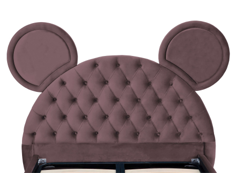 Pat tapitat Teddy cu spatiu pentru depozitare, 120x200 [2]