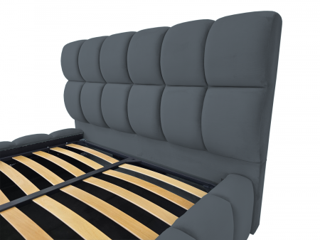 Pat tapitat Velare cu spatiu pentru depozitare, 160x200 [2]