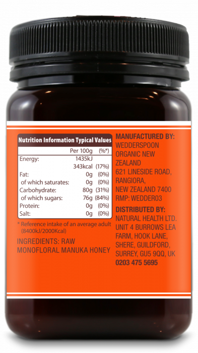 MIERE DE MANUKA KFACTOR 16 RAW 500G [2]