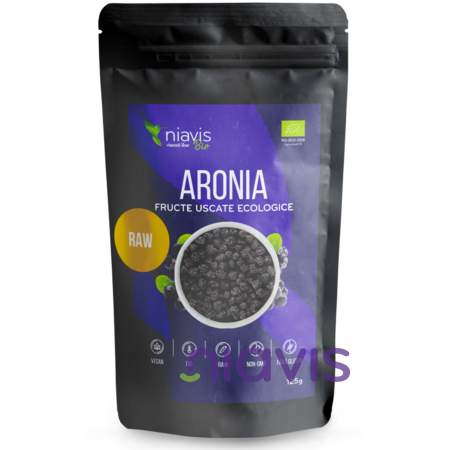 Aronia Fructe Uscate Raw Ecologice 125g [2]