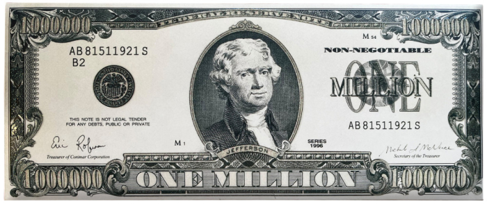 "Bancnota Dolar American" De Ciocolata Cu Lapte 60g [1]