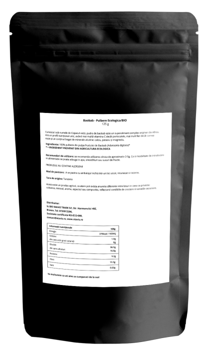 Baobab Pulbere Ecologica/Bio 125g [3]