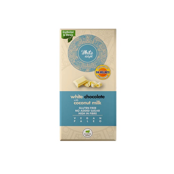 Ciocolata Alba Cu Lapte De Cocos "White Delight" NSA 80g [1]