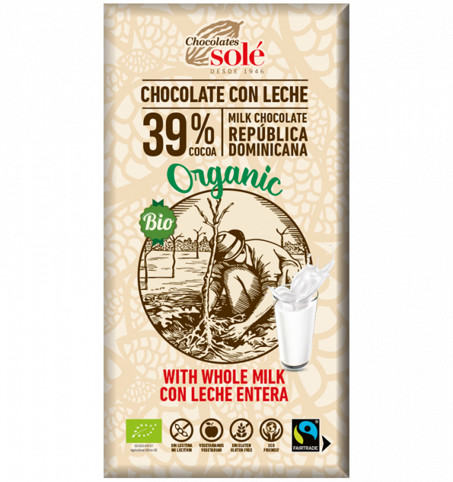 Ciocolata Cu Lapte Bio Si Fairtrade 100 g [1]