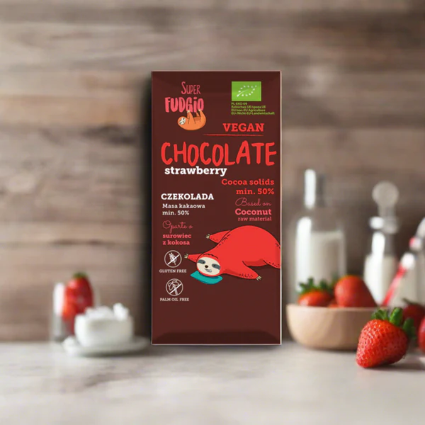 Ciocolata Vegana Cu Capsuni 80g [1]