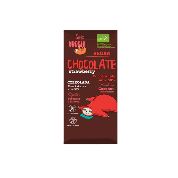 Ciocolata Vegana Cu Capsuni 80g [2]