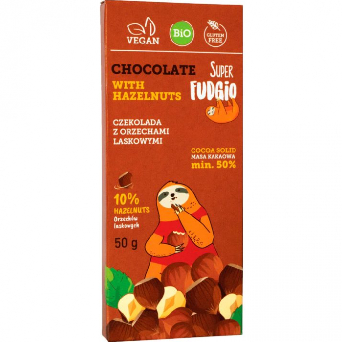 Ciocolata Vegana Cu Alune De Padure - BIO - 50G [2]