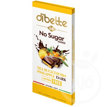 Ciocolata Neagra Cu Crema De Ananas Si Catina (NSA) 80g [1]