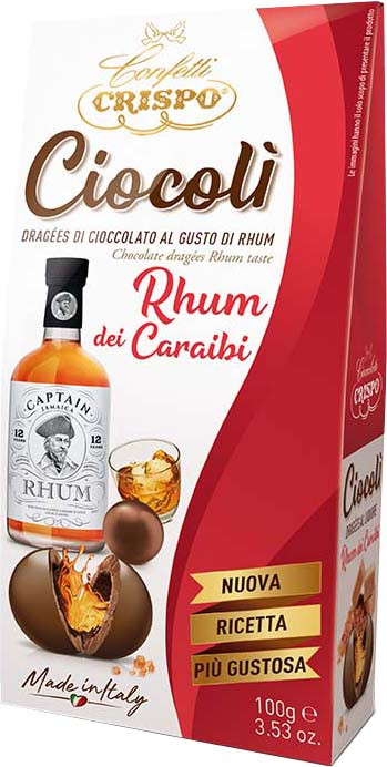 Ciocoli - Drajeuri Din Ciocolata Cu Lapte Cu "Rom Din Caraibe" 100g [1]