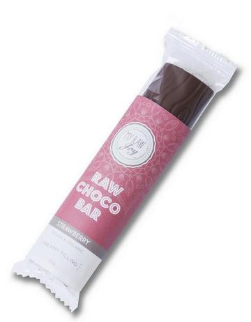Baton Raw-Vegan De Ciocolata Cu Crema De Capsuni 30g [2]