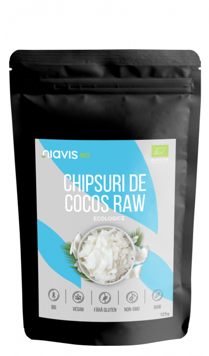 Chipsuri de Cocos RAW Ecologice 125g [2]