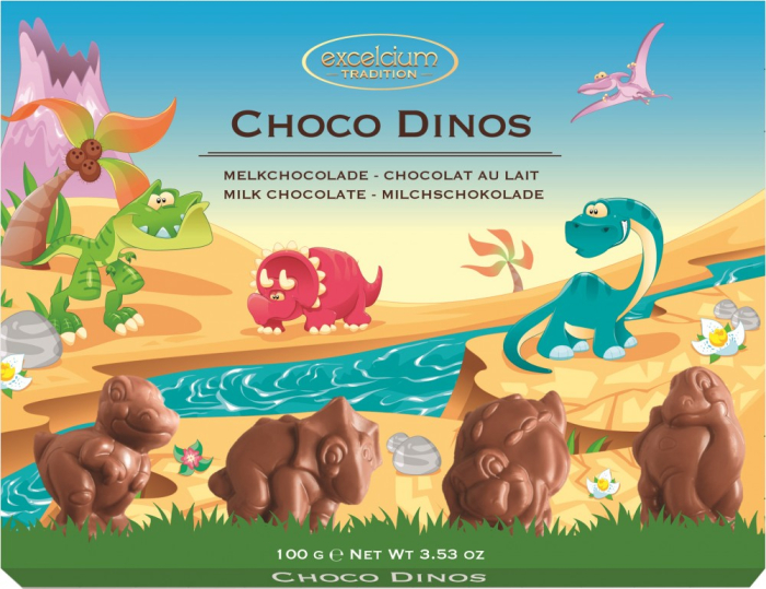 Figurine Dinos - Bomboane De Ciocolata Cu Lapte 100g [1]