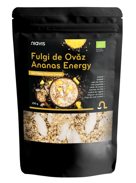 Fulgi de Ovaz Ananas Energy Ecologici 250g [1]
