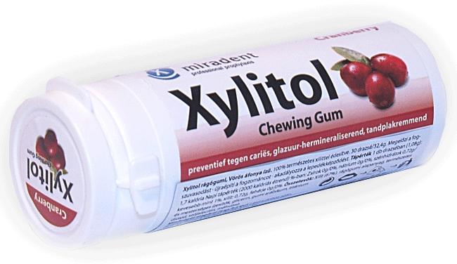 Guma De Mestecat Cu Xilitol Si Aroma De Merisoare 30g(30buc) [2]