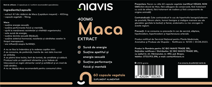 Maca Extract 400mg 60cps [2]