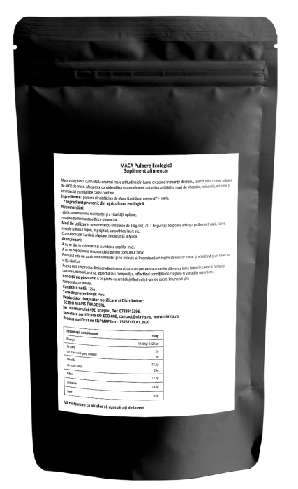 Maca Pulbere Ecologica/BIO 125g [3]