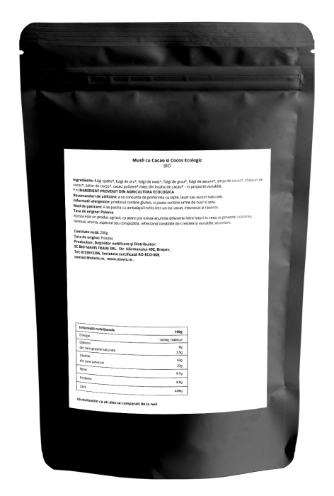 Musli cu Cacao si Cocos Ecologic/BIO 200g [2]