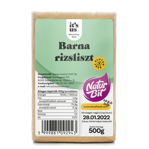 Faina De Orez Brun Fara Gluten - Naturbit 500g [1]