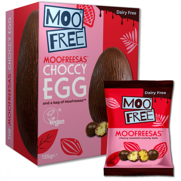 Ouă de Paște Moofreesas fără lactate și vegan cu pungă de Moofreesas (135g) [3]