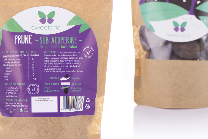 Prune In Ciocolata Fara Zahar 250g [4]