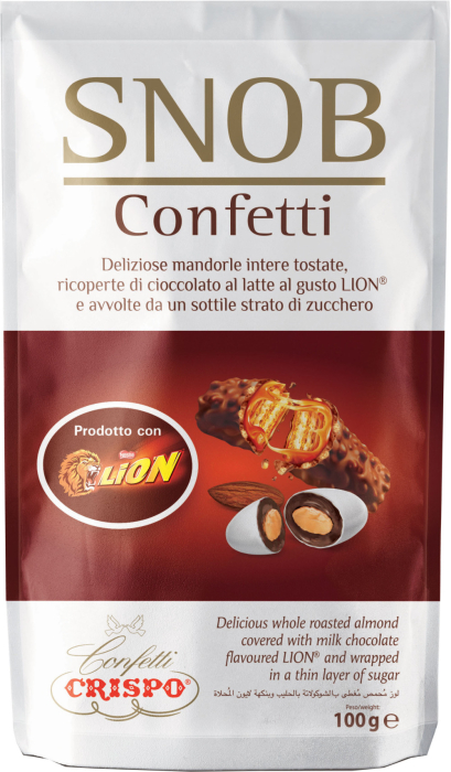 SNOB - Migdale Prajite Invelite In Ciocolata "Lion" 100g [1]