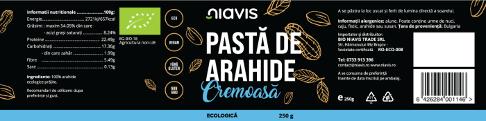 Pasta de Arahide Cremoasa Ecologica/BIO 250g [2]