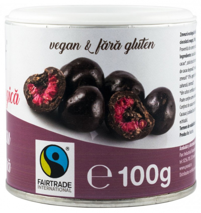 Zmeura Glazurata Cu Ciocolata Neagra 100g [2]