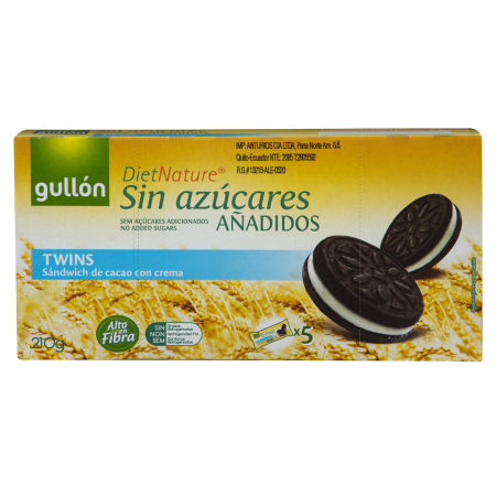 Biscuiti - Twins - Biscuiti Sandwich De Cacao Cu Crema 210g