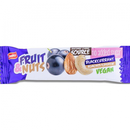Fara Zahar Adaugat - Baton De Nuci Si Coacaze 30g