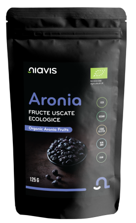 Alimente - Aronia Fructe Uscate Raw Ecologice 125g