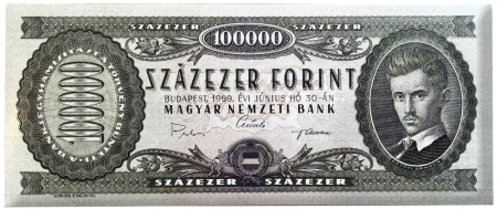 Alimente - "Bancnota Forint" De Ciocolata Cu Lapte 60g