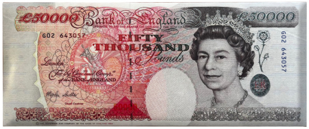 Alimente - "Bancnota Lira Sterlina" De Ciocolata Cu Lapte 60g