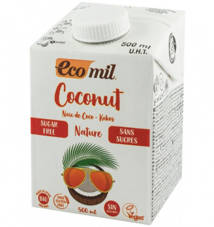 Lapte Vegetal - Bautura Vegetala Bio De Cocos Natur Fara Zahar 500 ml
