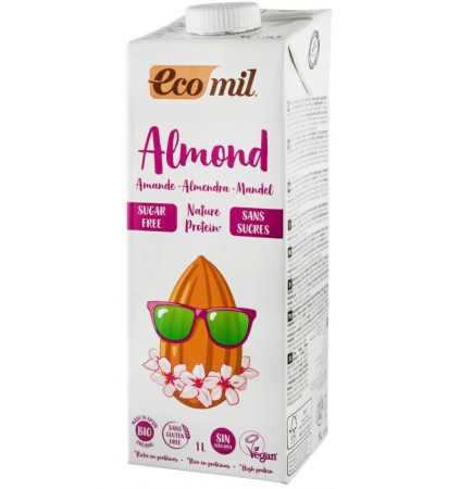 Lapte Vegetal - Bautura Vegetala Bio De Migdale Natur Protein Fara Zahar 1L