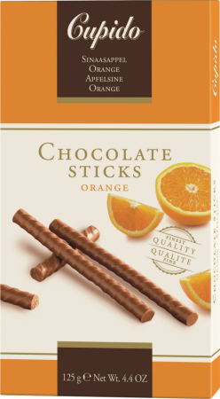 Gustari - Betisoare De Ciocolata Cu Lapte Si Portocale 125g