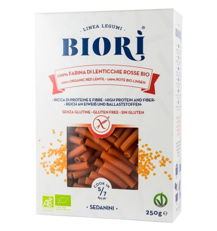 Reg-Enor - Paste Sedanini Din Linte Rosie BIO - Biori 250g
